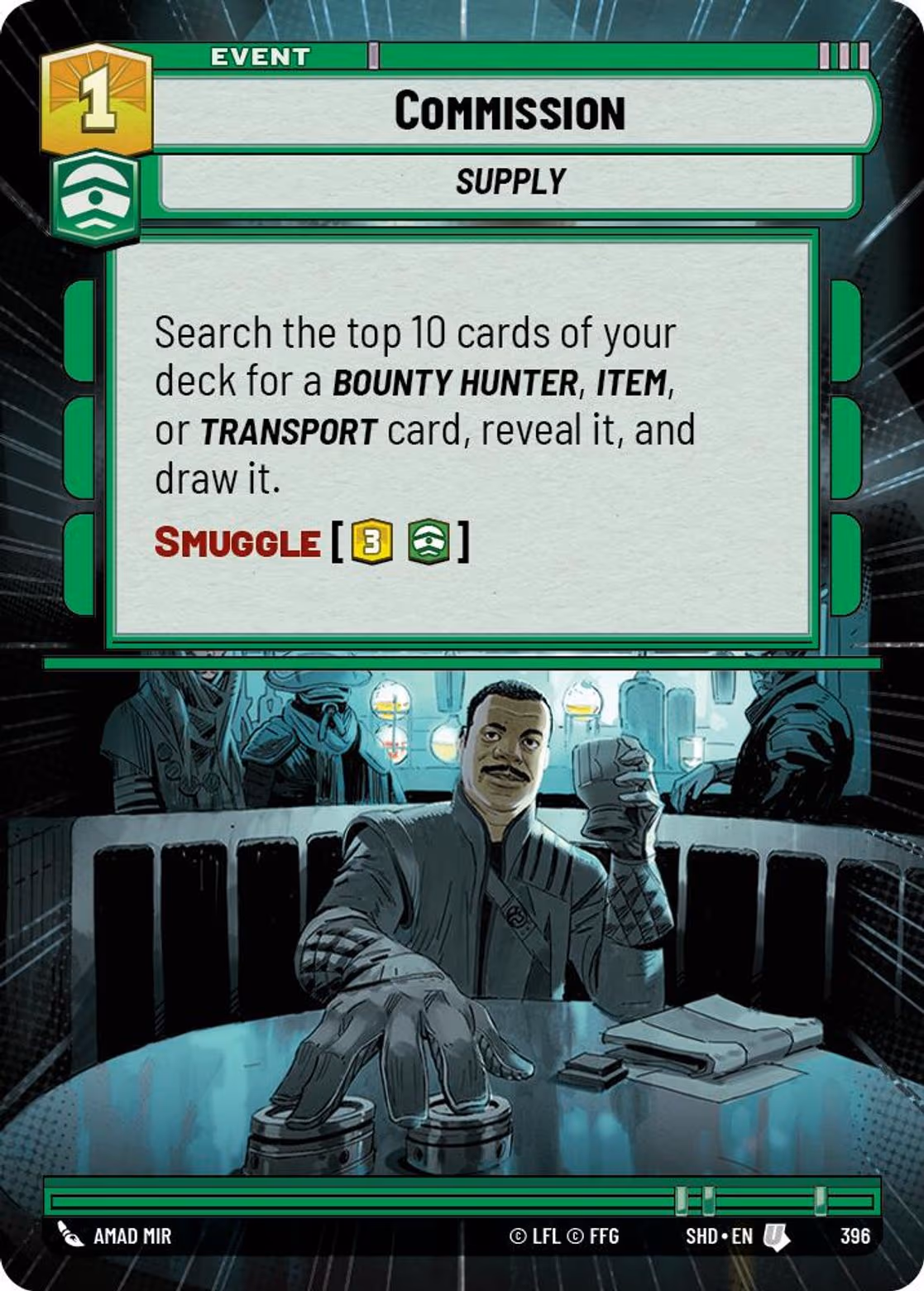 Commission SHD-396 Hyperspace Star Wars Unlimited card