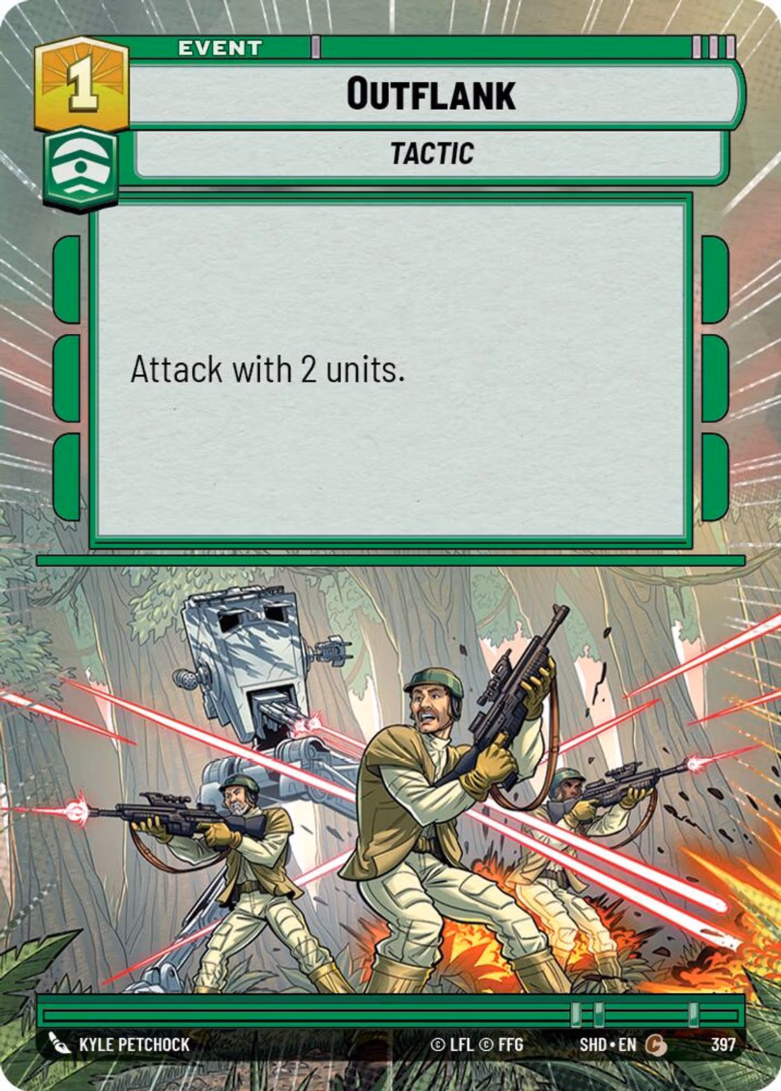 Outflank SHD-397 Hyperspace Star Wars Unlimited card