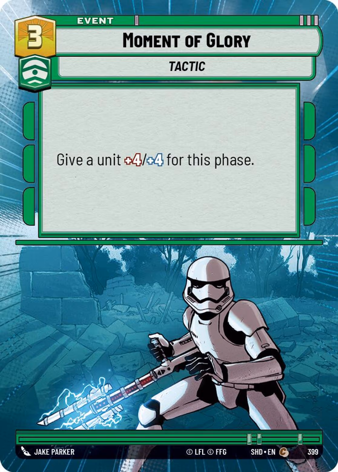 Moment of Glory SHD-399 Hyperspace Star Wars Unlimited card