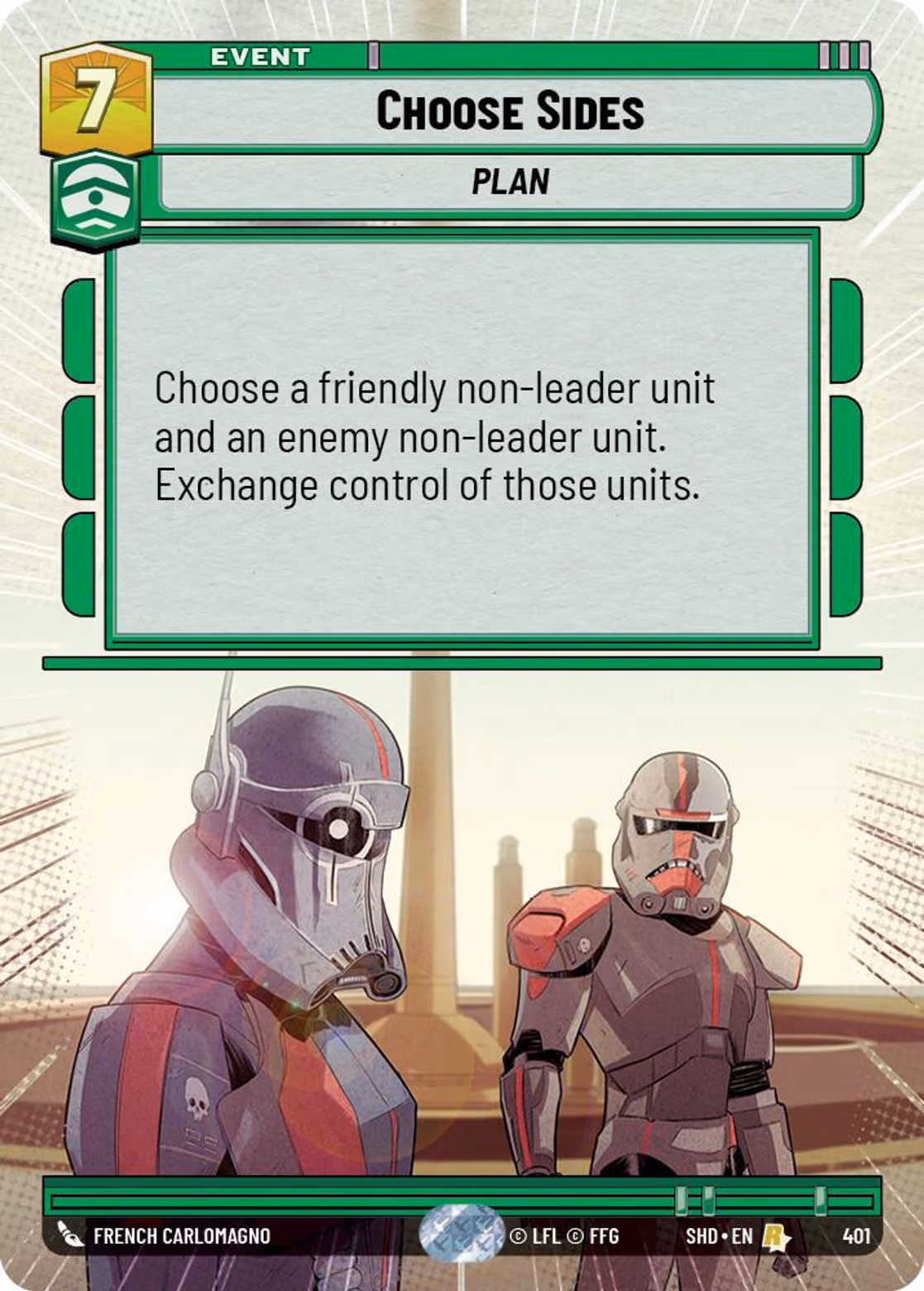 Choose Sides SHD-401 Hyperspace Star Wars Unlimited card