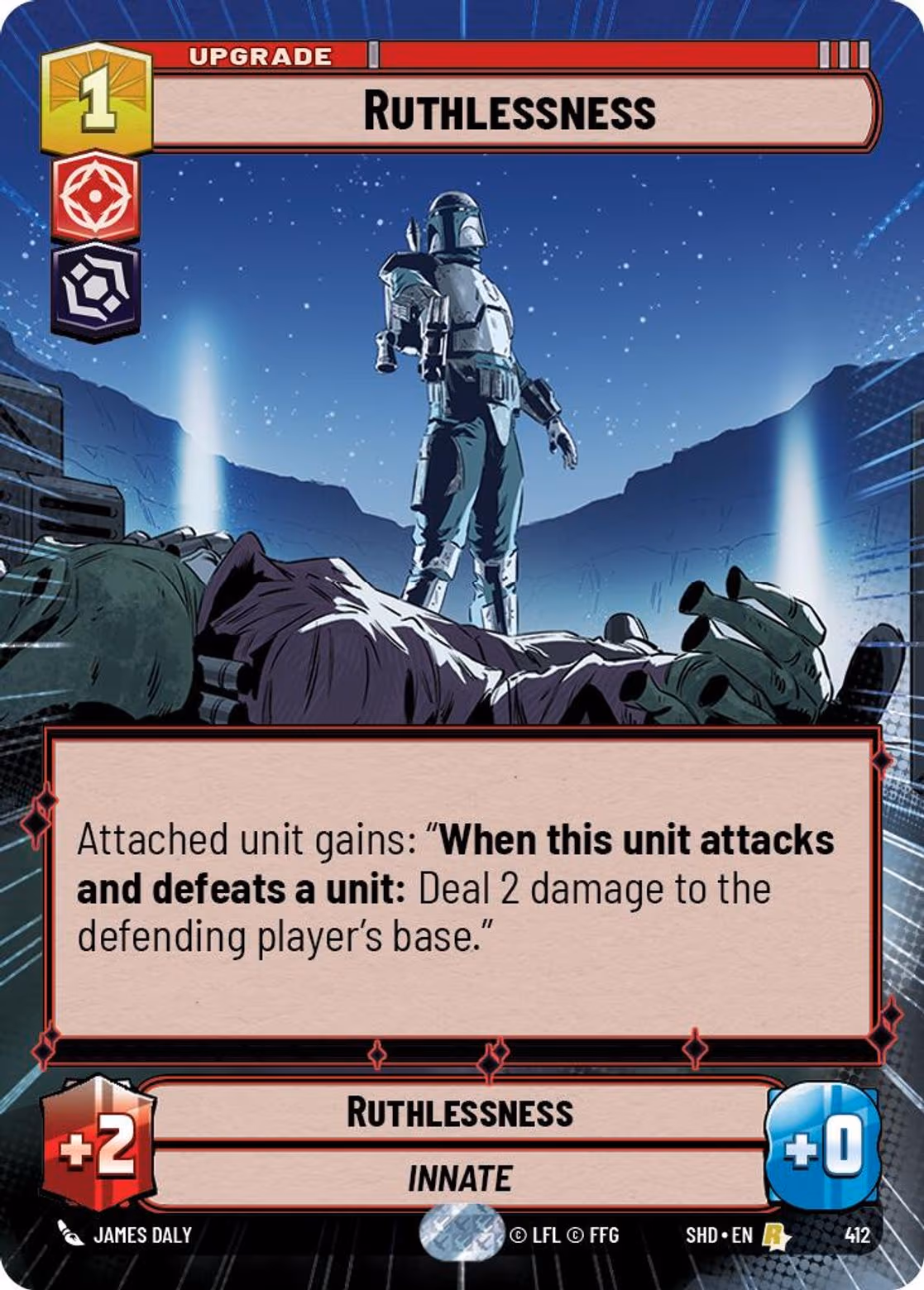 Ruthlessness SHD-412 Hyperspace Star Wars Unlimited card