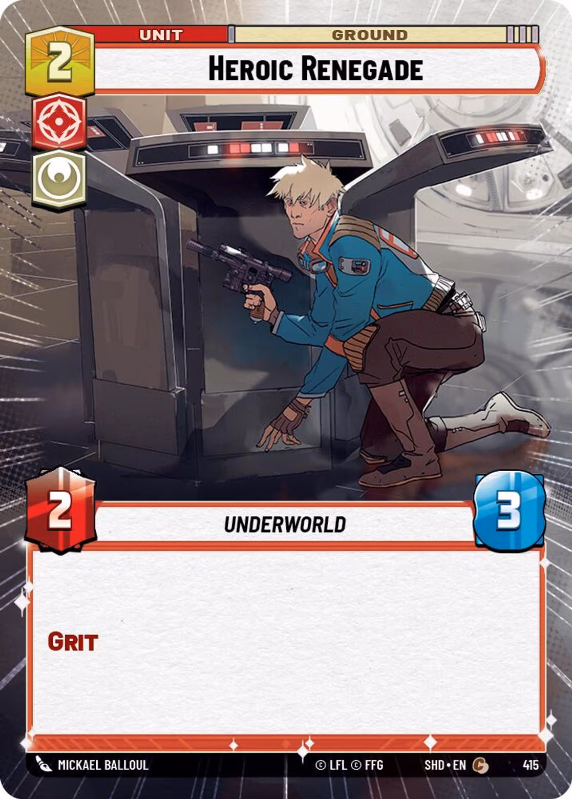 Heroic Renegade SHD-415 Hyperspace Star Wars Unlimited card