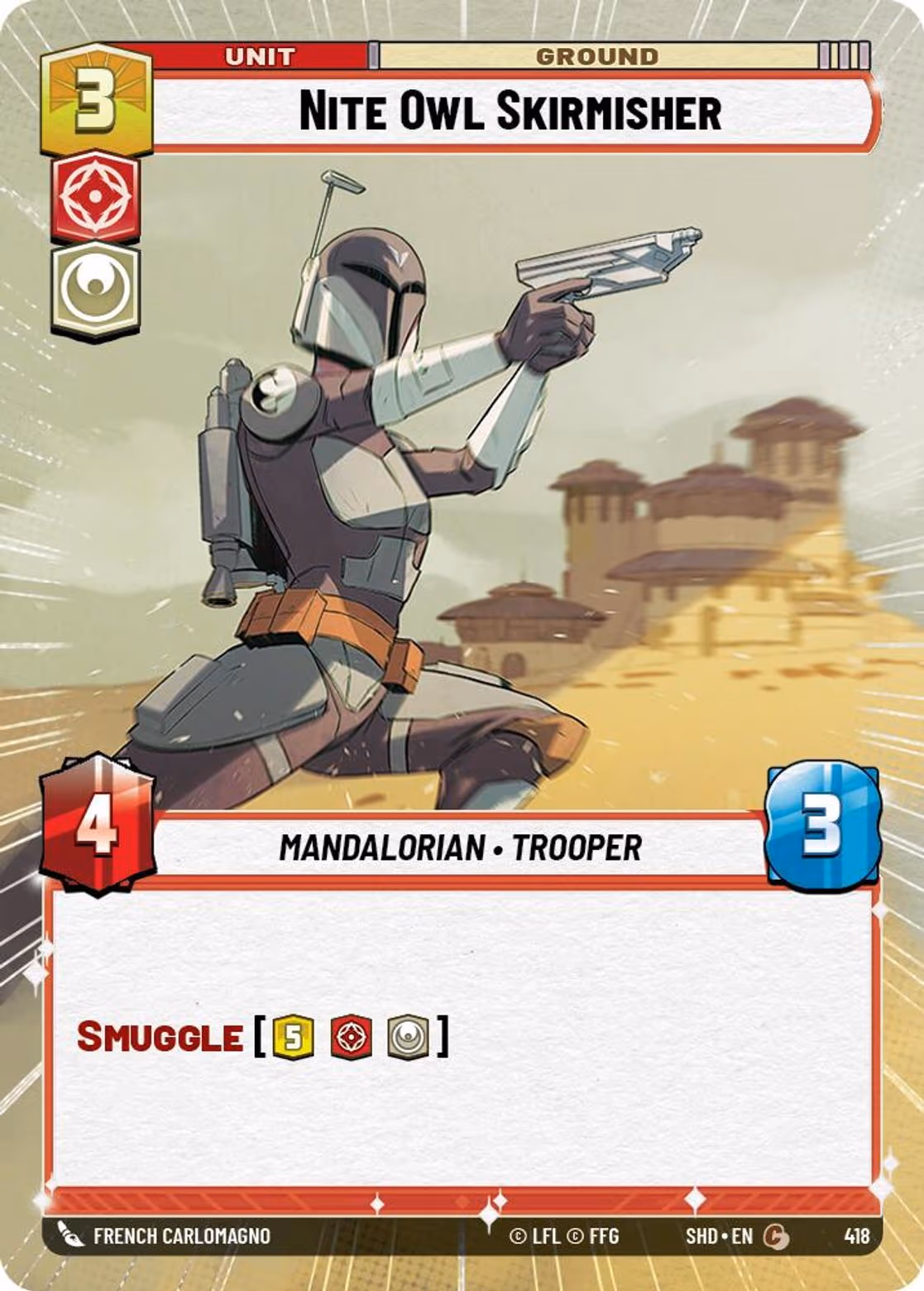 Nite Owl Skirmisher SHD-418 Hyperspace Star Wars Unlimited card