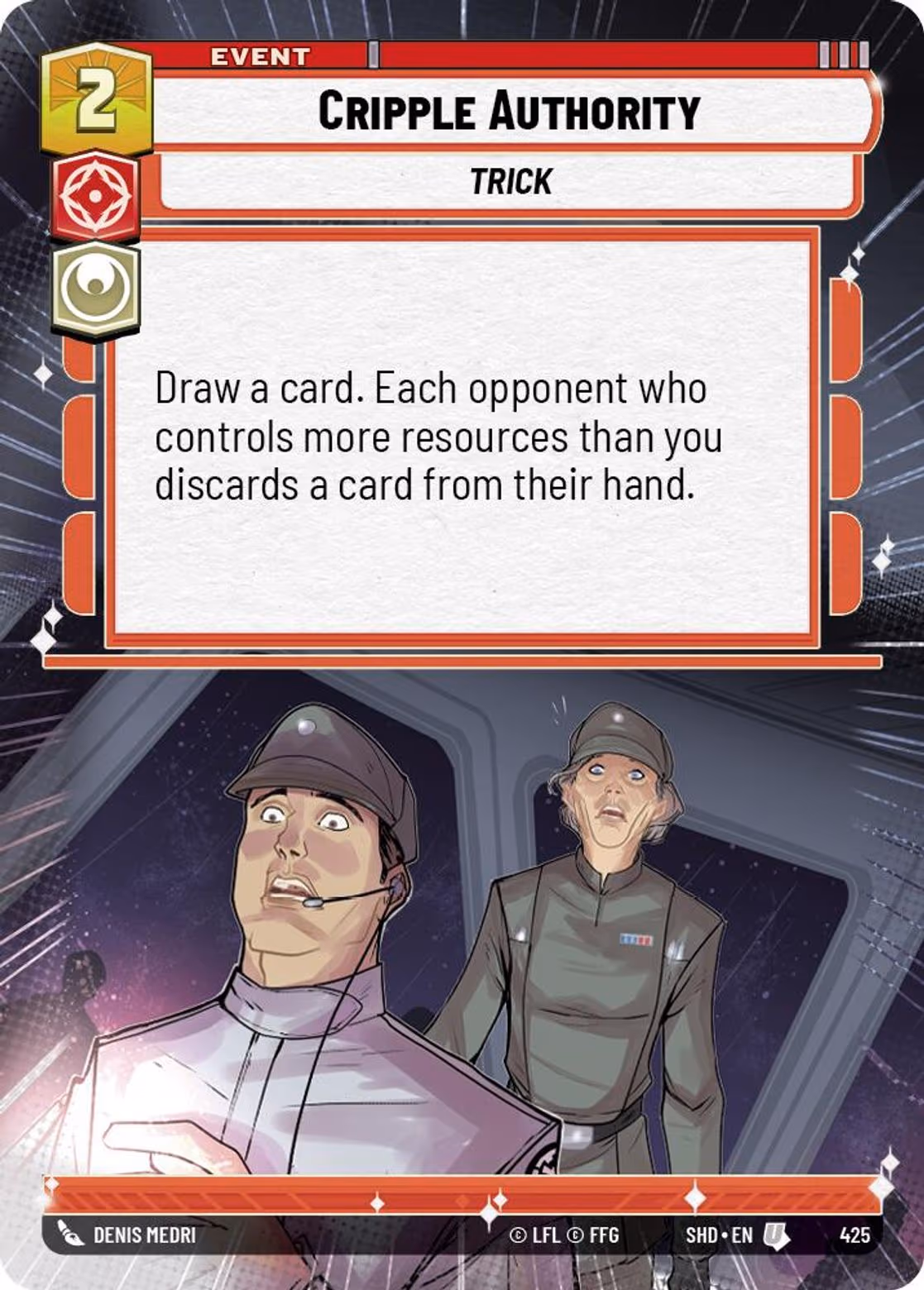 Cripple Authority SHD-425 Hyperspace Star Wars Unlimited card