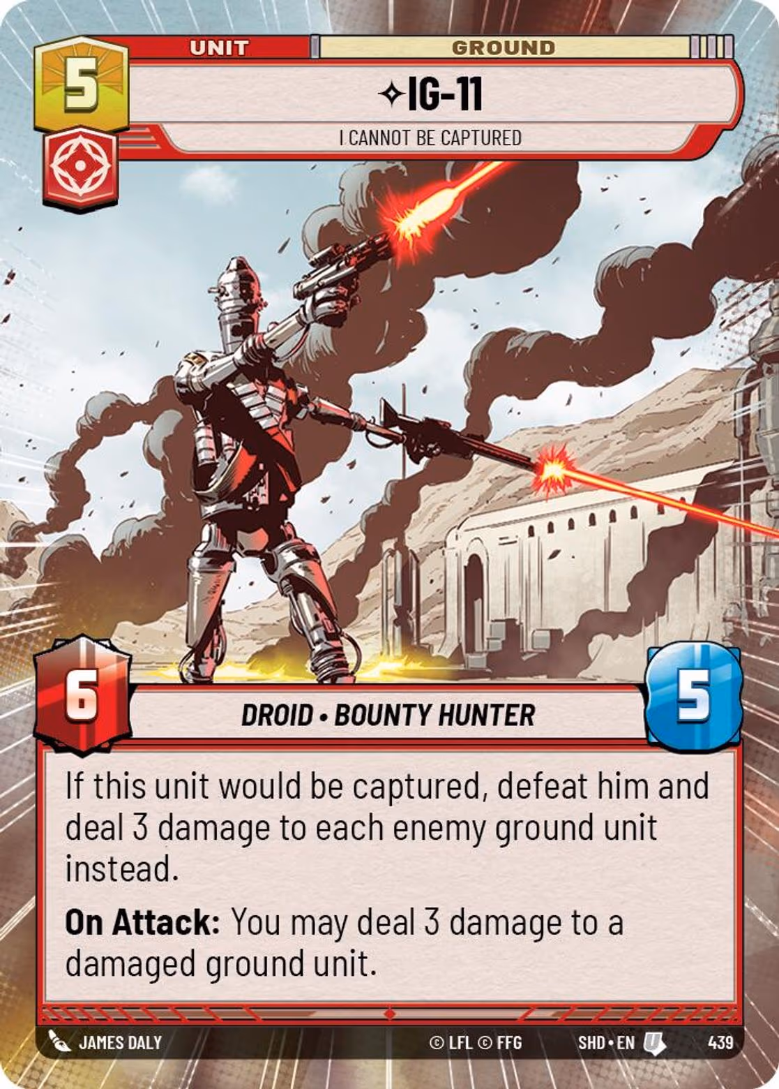 IG-11 - I Cannot Be Captured SHD-439 Hyperspace Star Wars Unlimited card