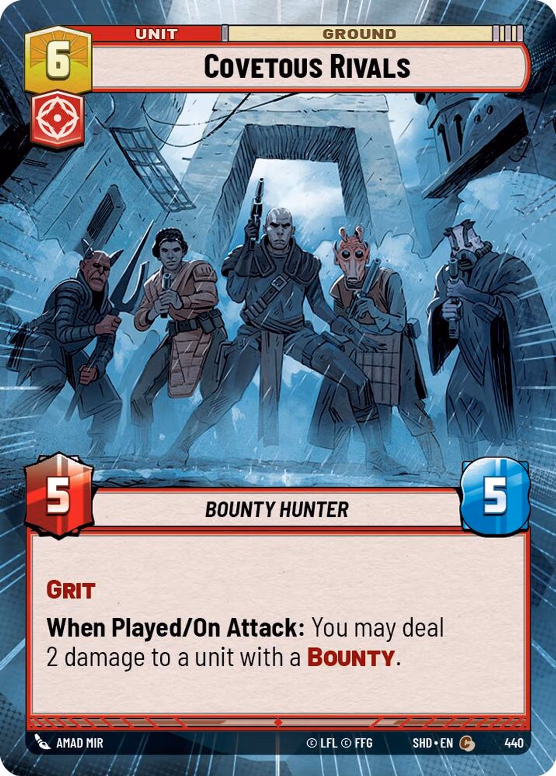 Covetous Rivals SHD-440 Hyperspace Star Wars Unlimited card
