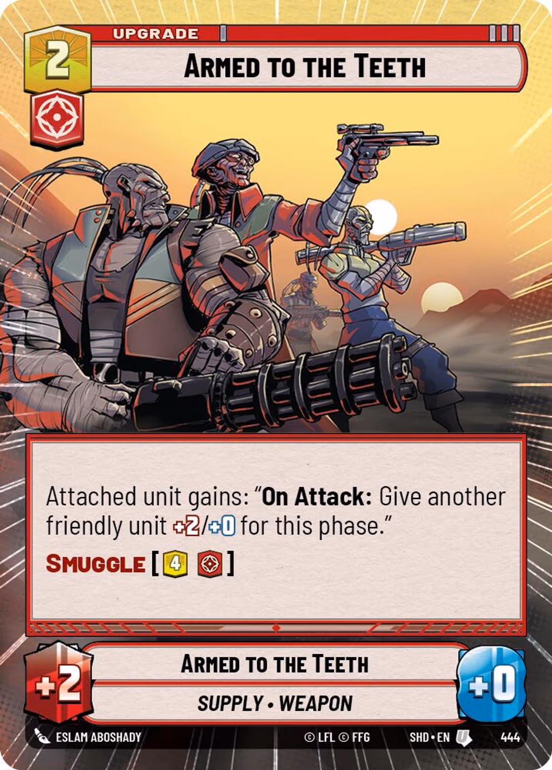 Armed to the Teeth SHD-444 Hyperspace Star Wars Unlimited card