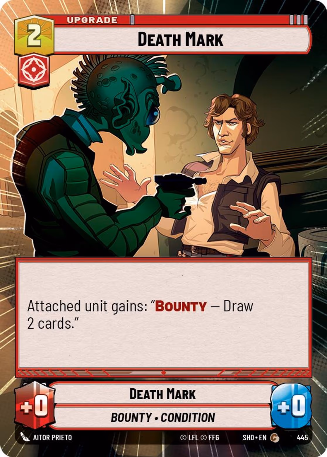 Death Mark SHD-445 Hyperspace Star Wars Unlimited card