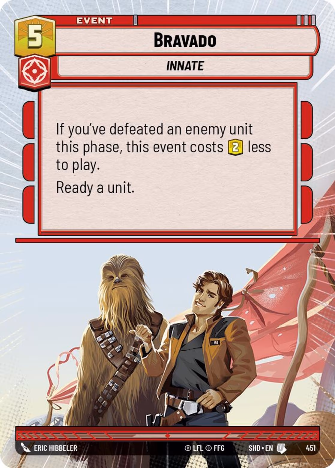 Bravado SHD-451 Hyperspace Star Wars Unlimited card