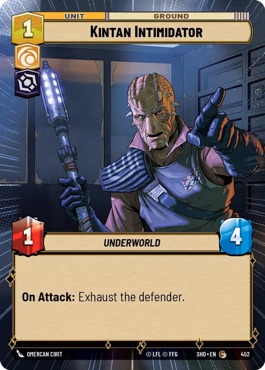 Kintan Intimidator SHD-452 Hyperspace Star Wars Unlimited card