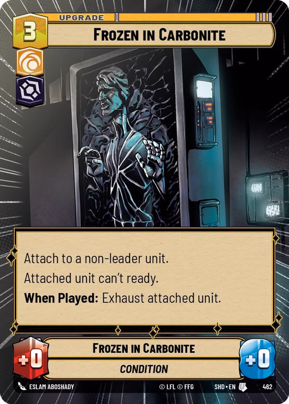 Frozen in Carbonite SHD-462 Hyperspace Star Wars Unlimited card