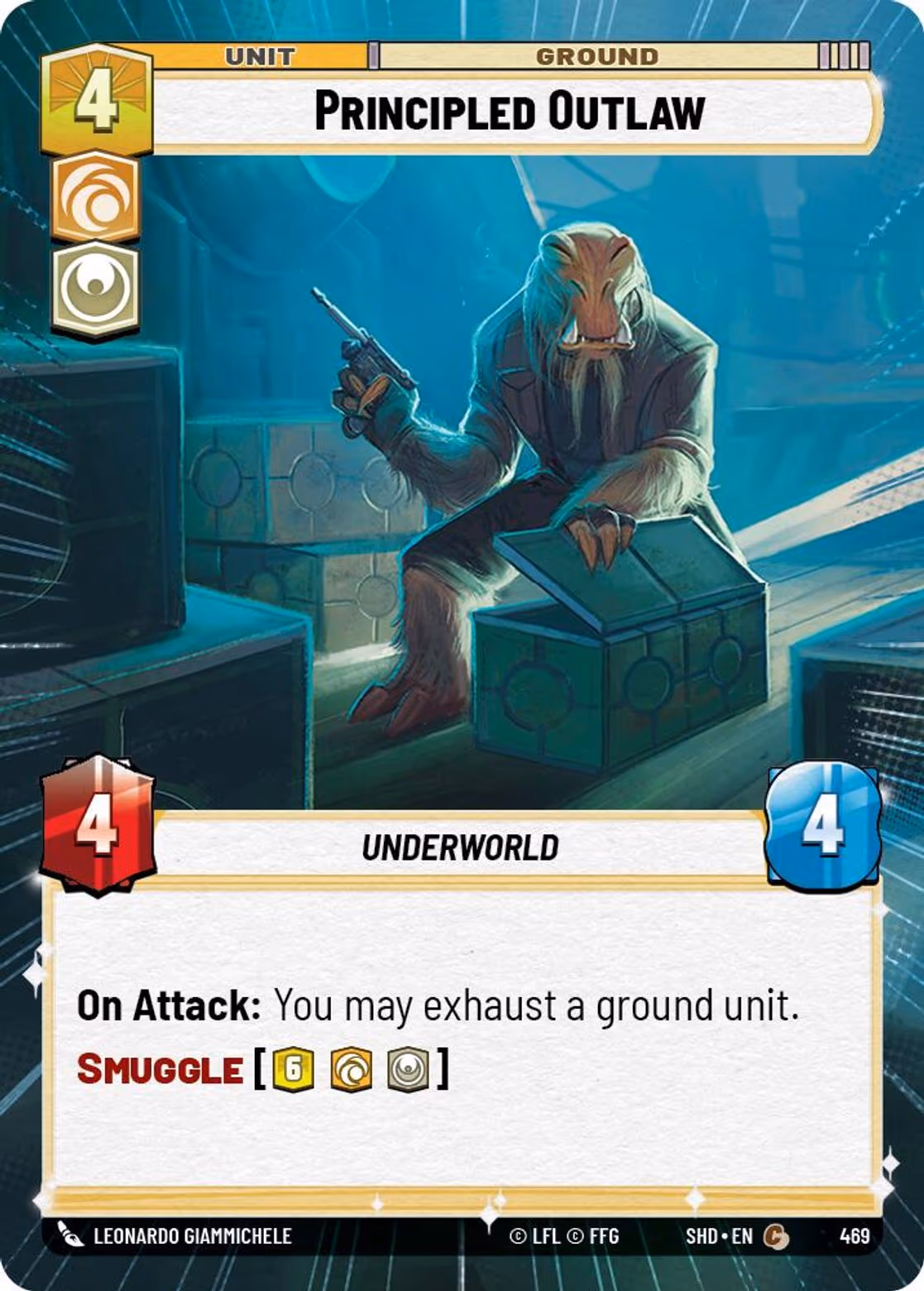 Principled Outlaw SHD-469 Hyperspace Star Wars Unlimited card