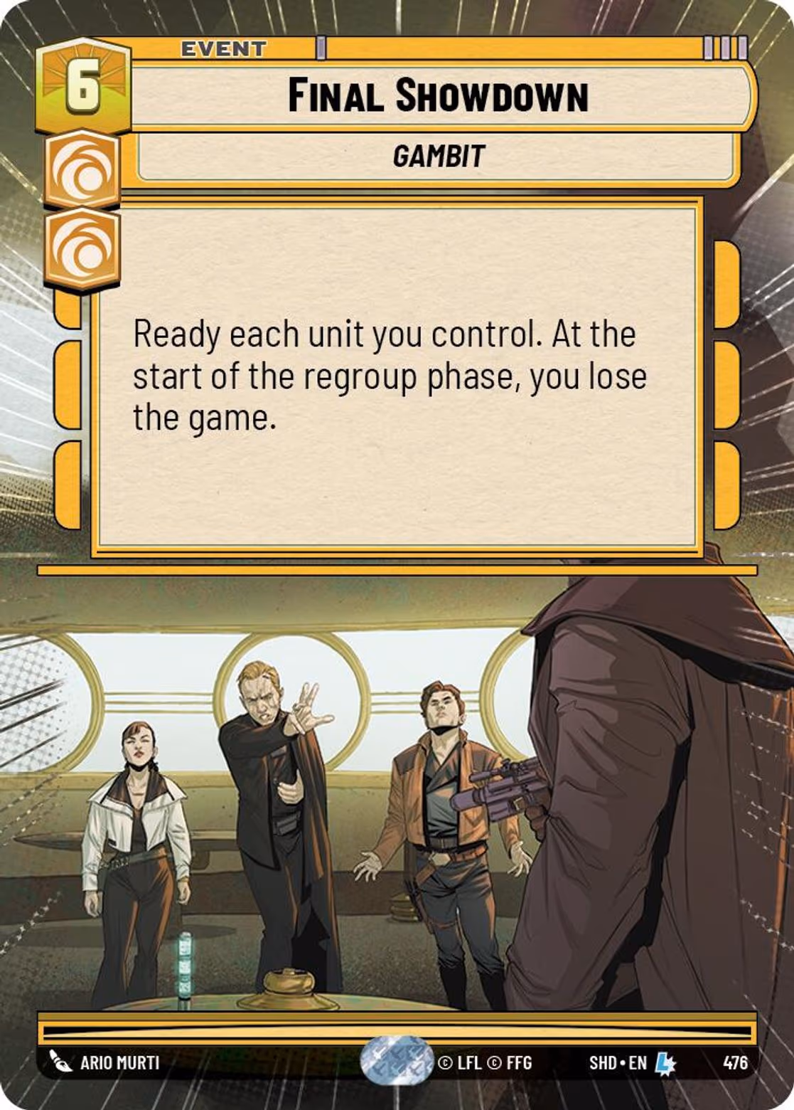 Final Showdown SHD-476 Hyperspace Star Wars Unlimited card