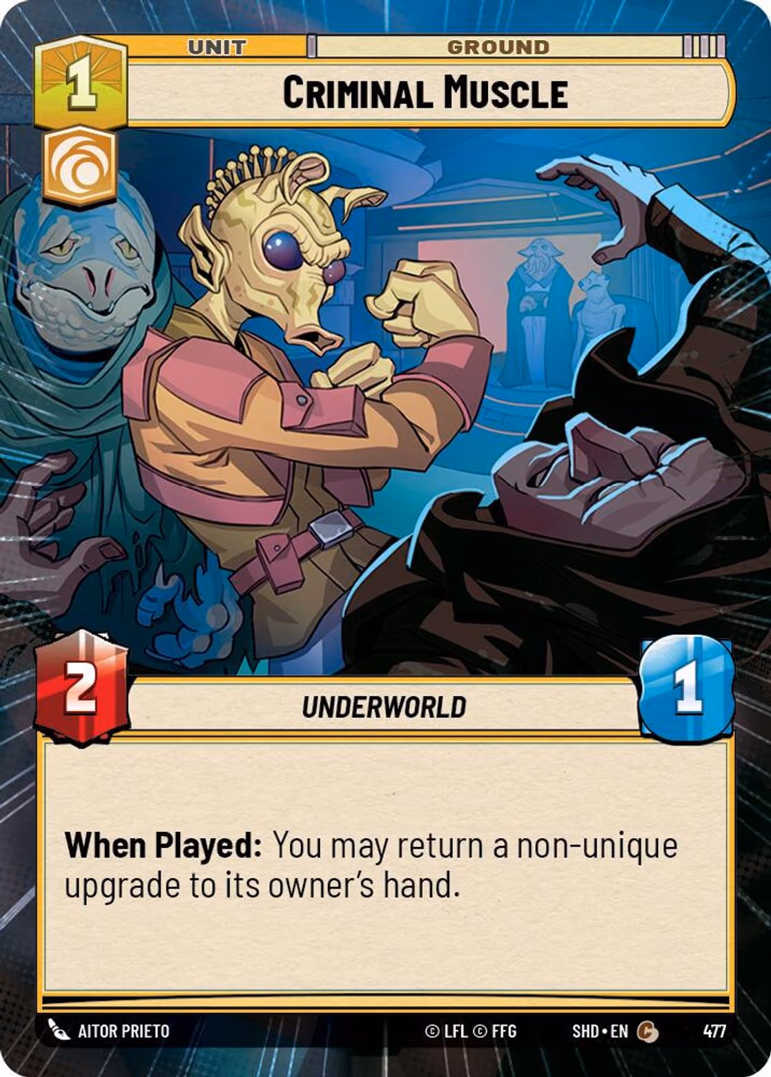 Criminal Muscle SHD-477 Hyperspace Star Wars Unlimited card