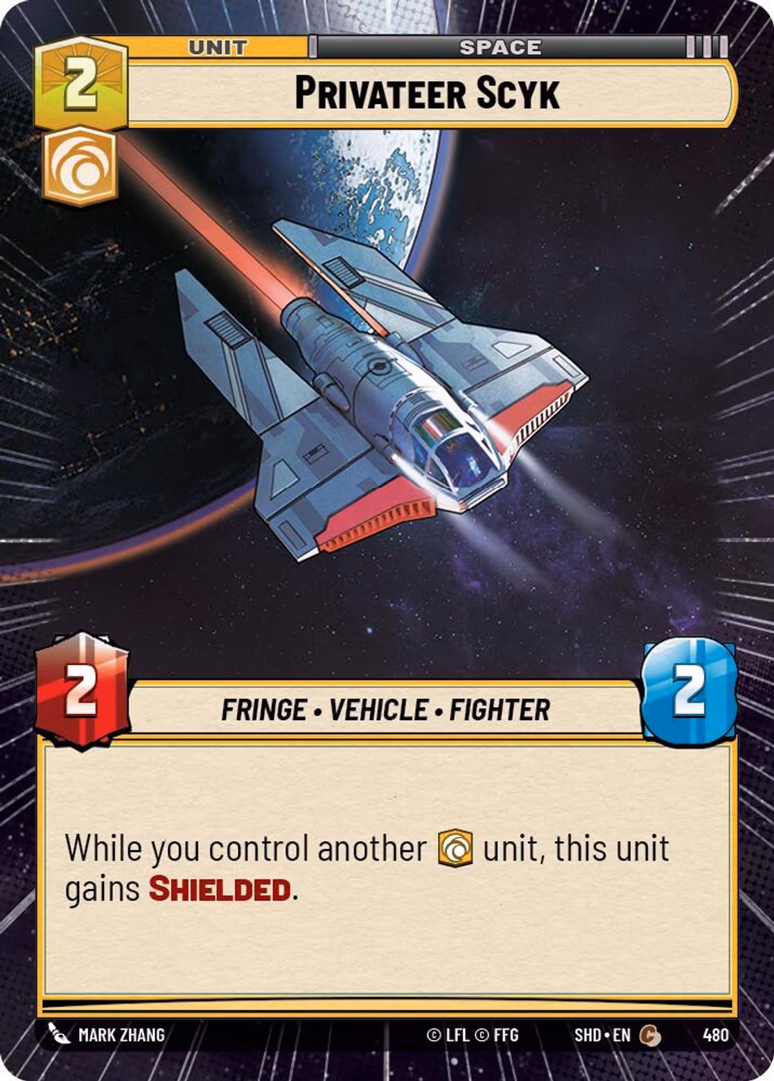 Privateer Scyk SHD-480 Hyperspace Star Wars Unlimited card