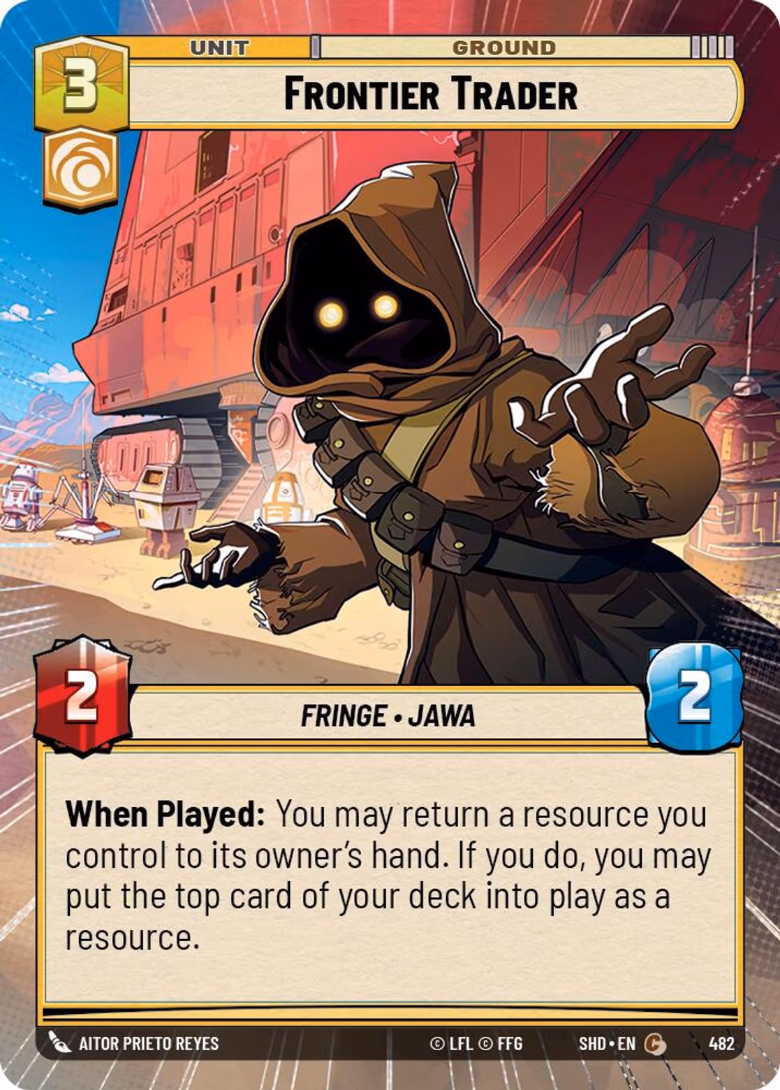 Frontier Trader SHD-482 Hyperspace Star Wars Unlimited card