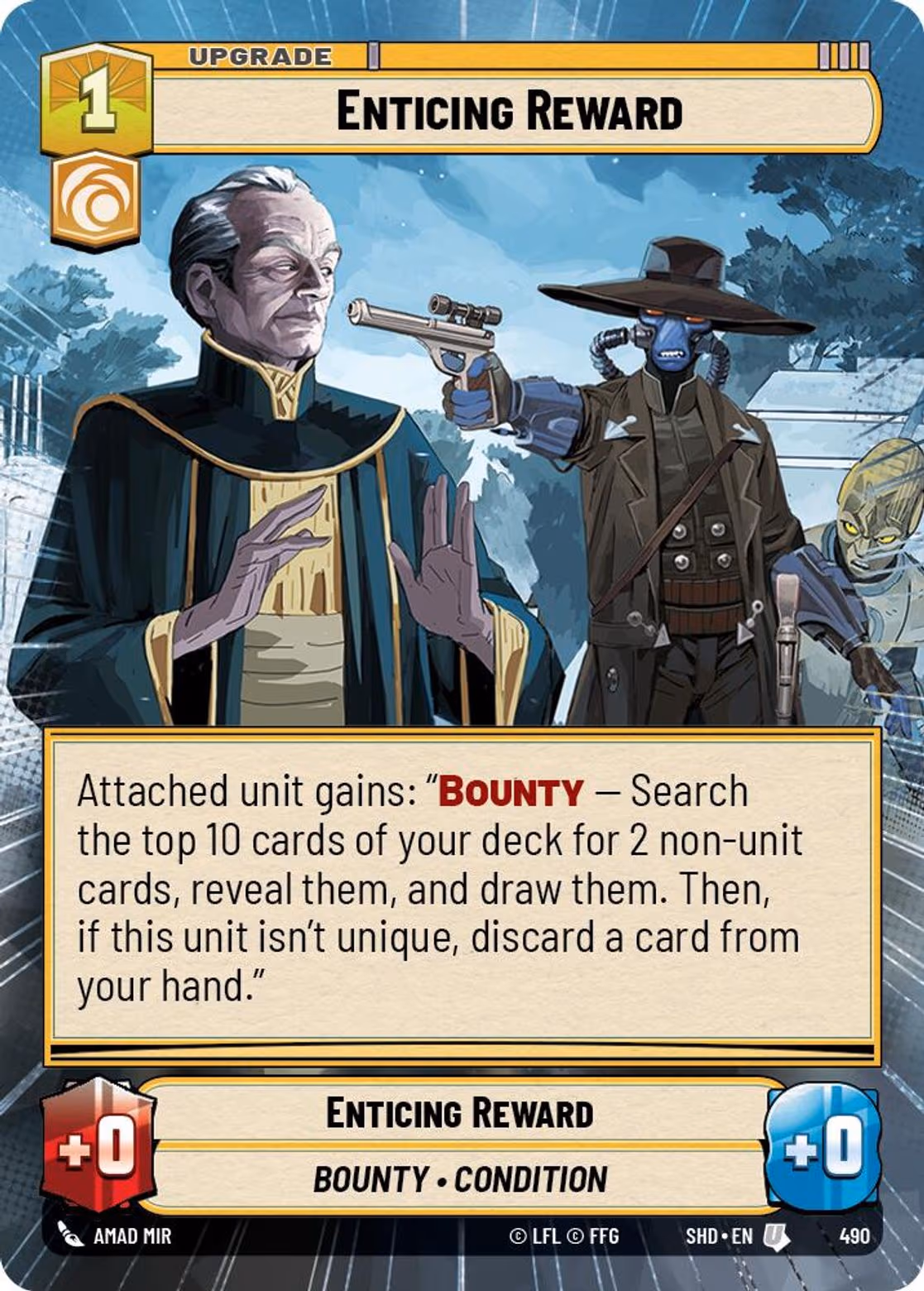 Enticing Reward SHD-490 Hyperspace Star Wars Unlimited card