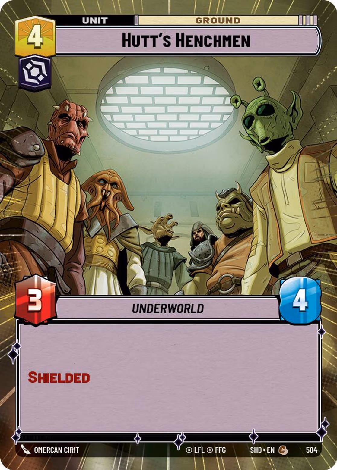 Hutt's Henchmen SHD-504 Hyperspace Star Wars Unlimited card