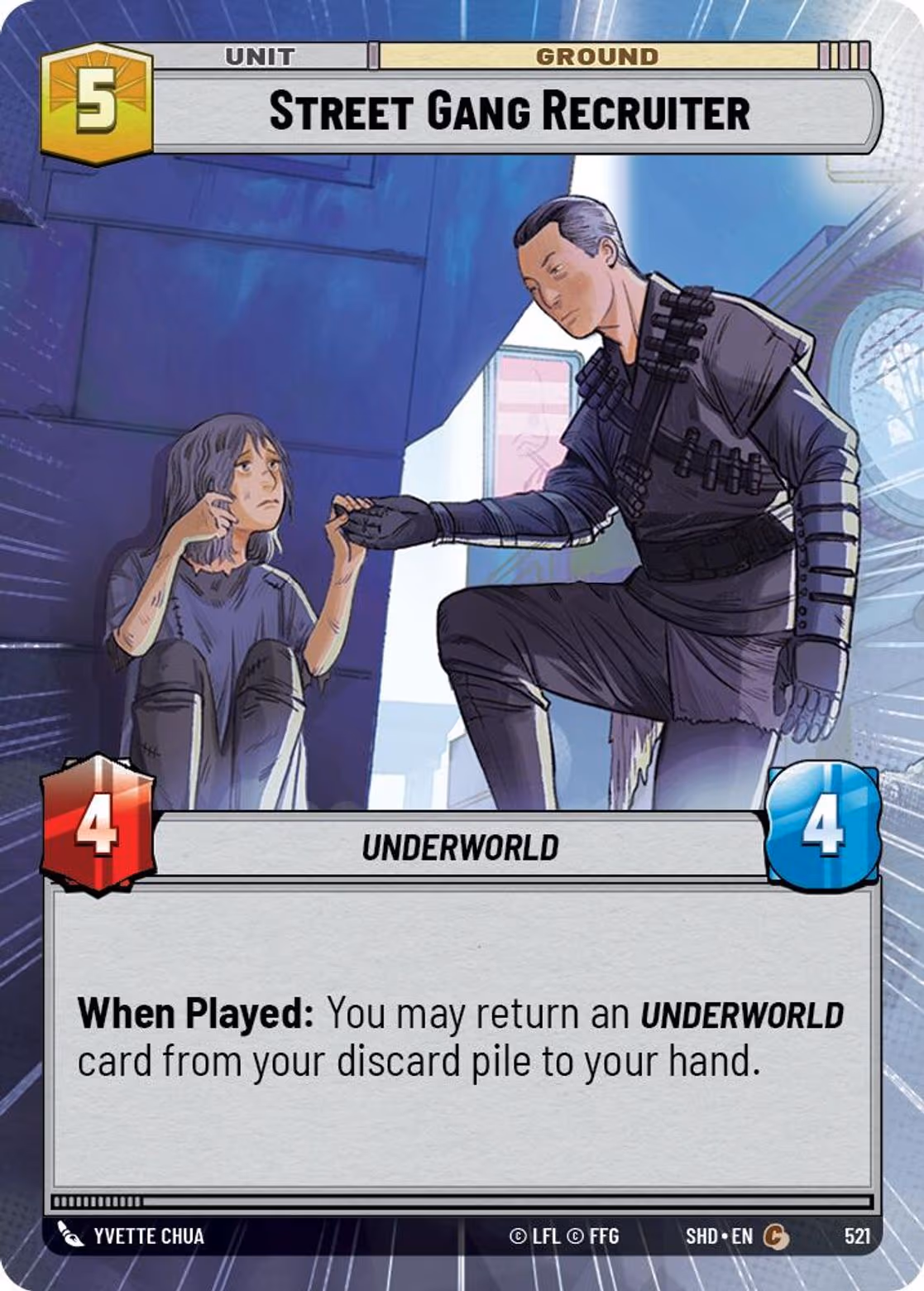 Street Gang Recruiter SHD-521 Hyperspace Star Wars Unlimited card