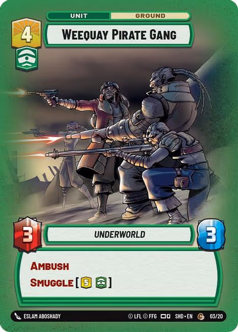 Weequay Pirate Gang SHDOP-03 Star Wars Unlimited card