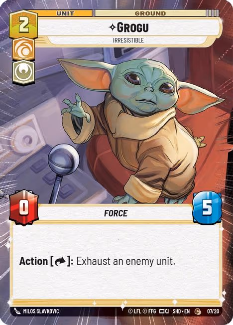 Grogu - Irresistible SHDOP-07 Star Wars Unlimited card