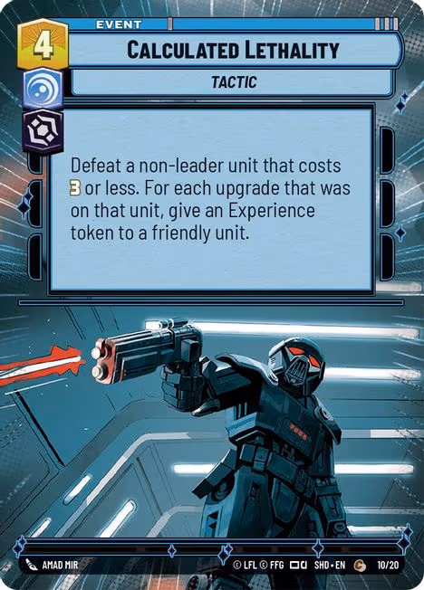 Calculated Lethality SHDOP-10 Star Wars Unlimited card
