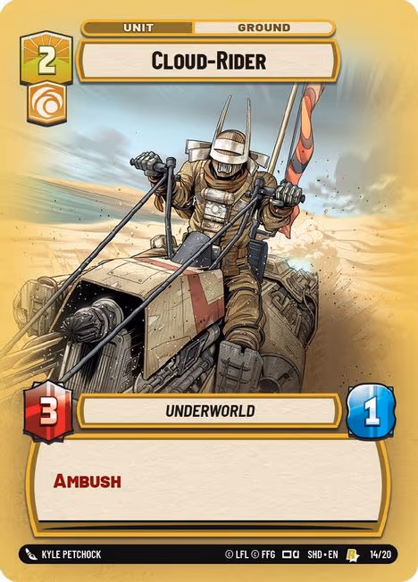Cloud-Rider SHDOP-14 Star Wars Unlimited card