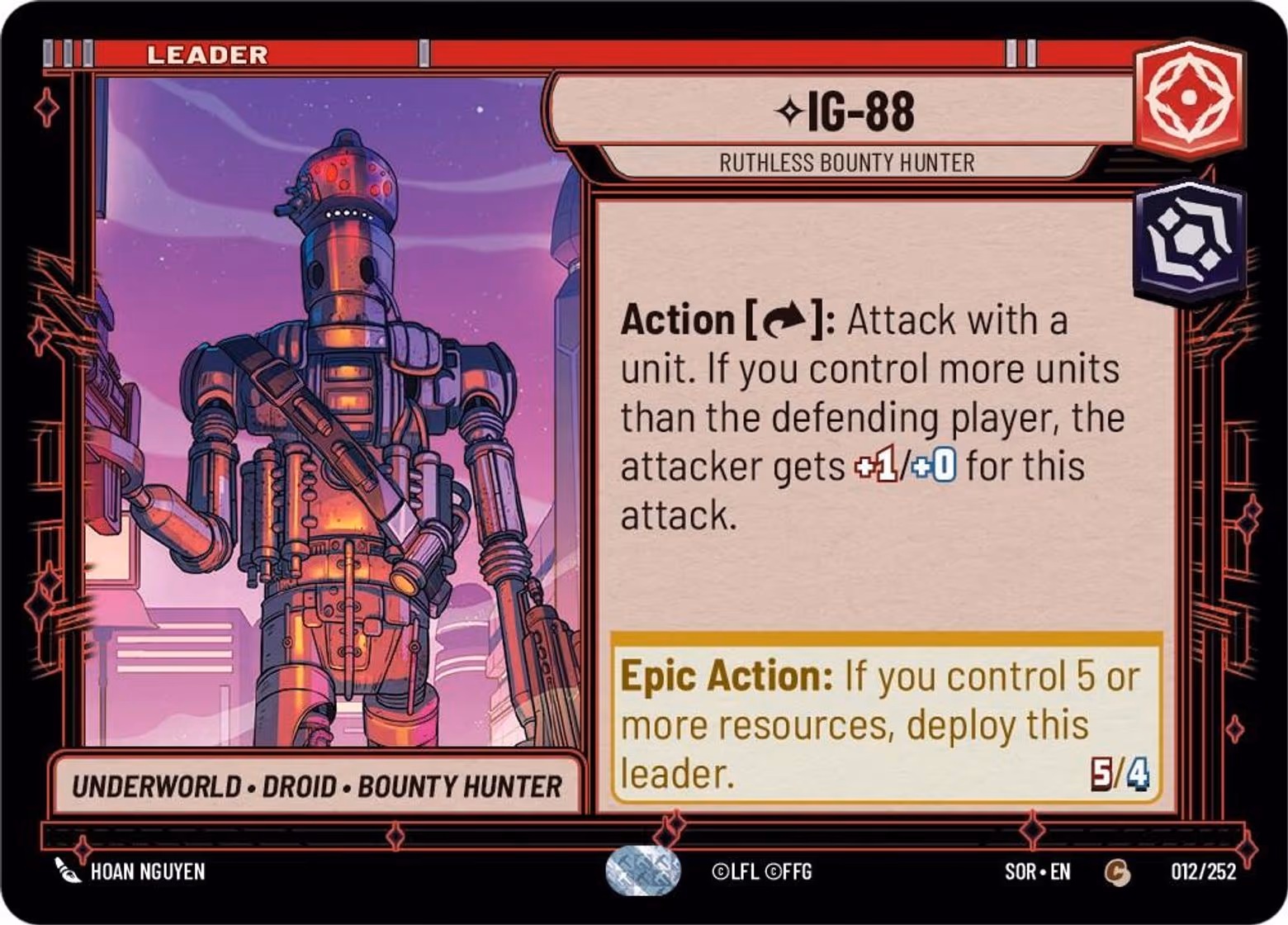 IG-88 Star Wars Unlimited leader