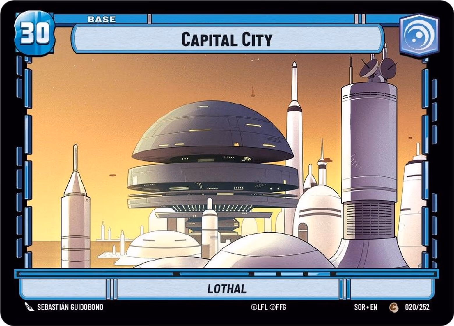 Capital City - Lothal SOR-020 Star Wars Unlimited card