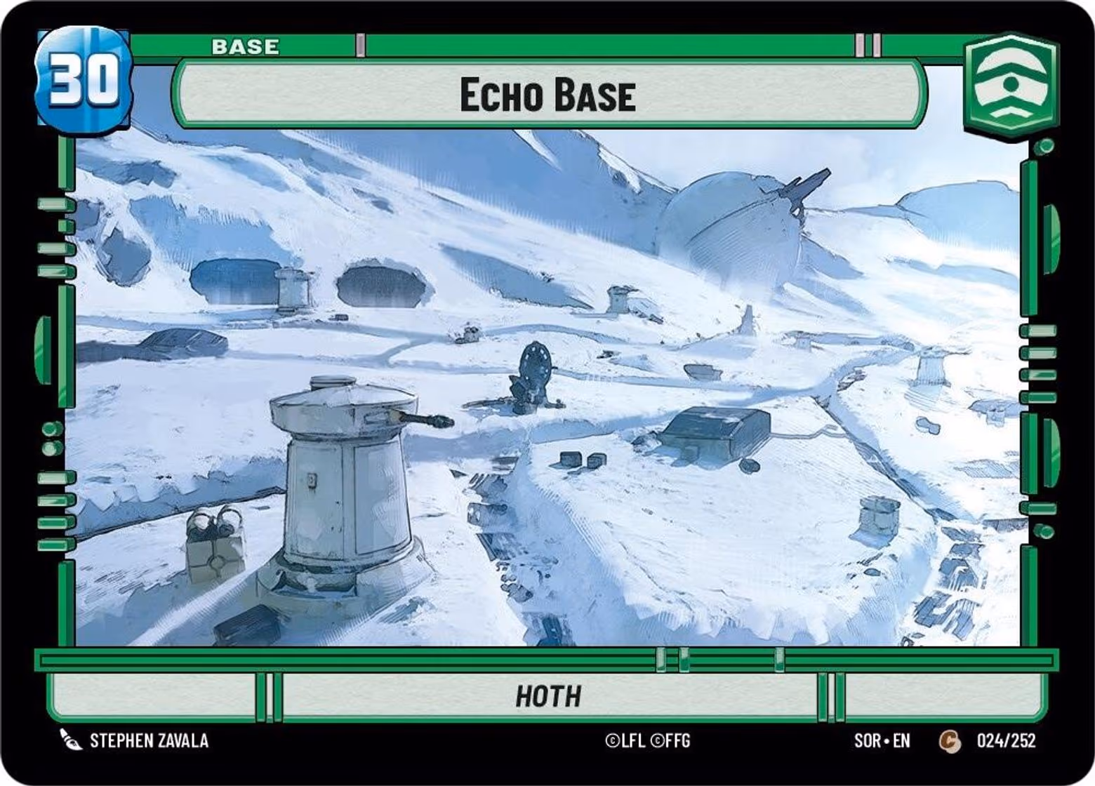 Echo Base - Hoth SOR-024 Star Wars Unlimited card