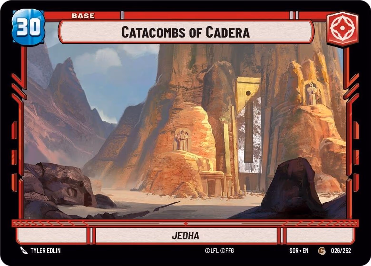 Catacombs of Cadera - Jedha SOR-026 Star Wars Unlimited card