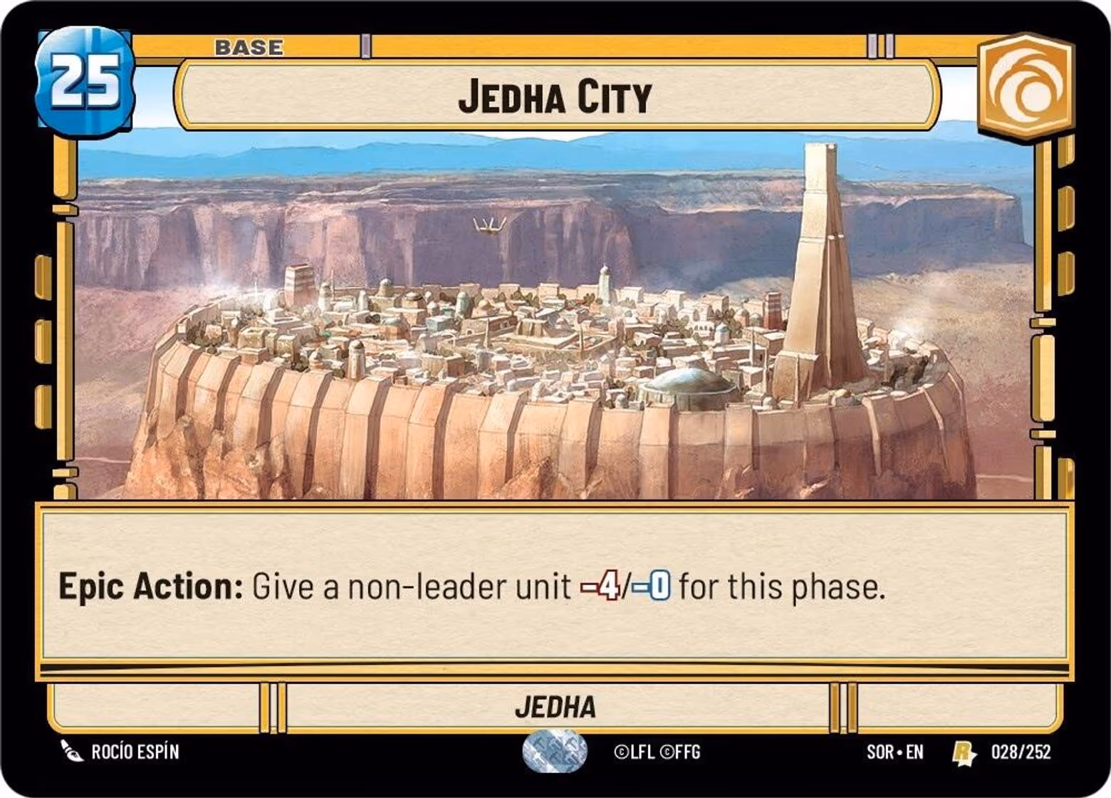 Jedha City - Jedha SOR-028 Star Wars Unlimited card