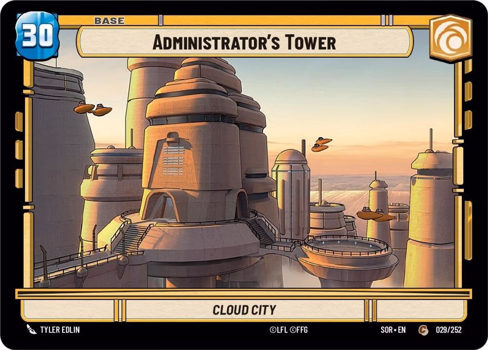 Administrator's Tower - Cloud City SOR-029 Star Wars Unlimited card
