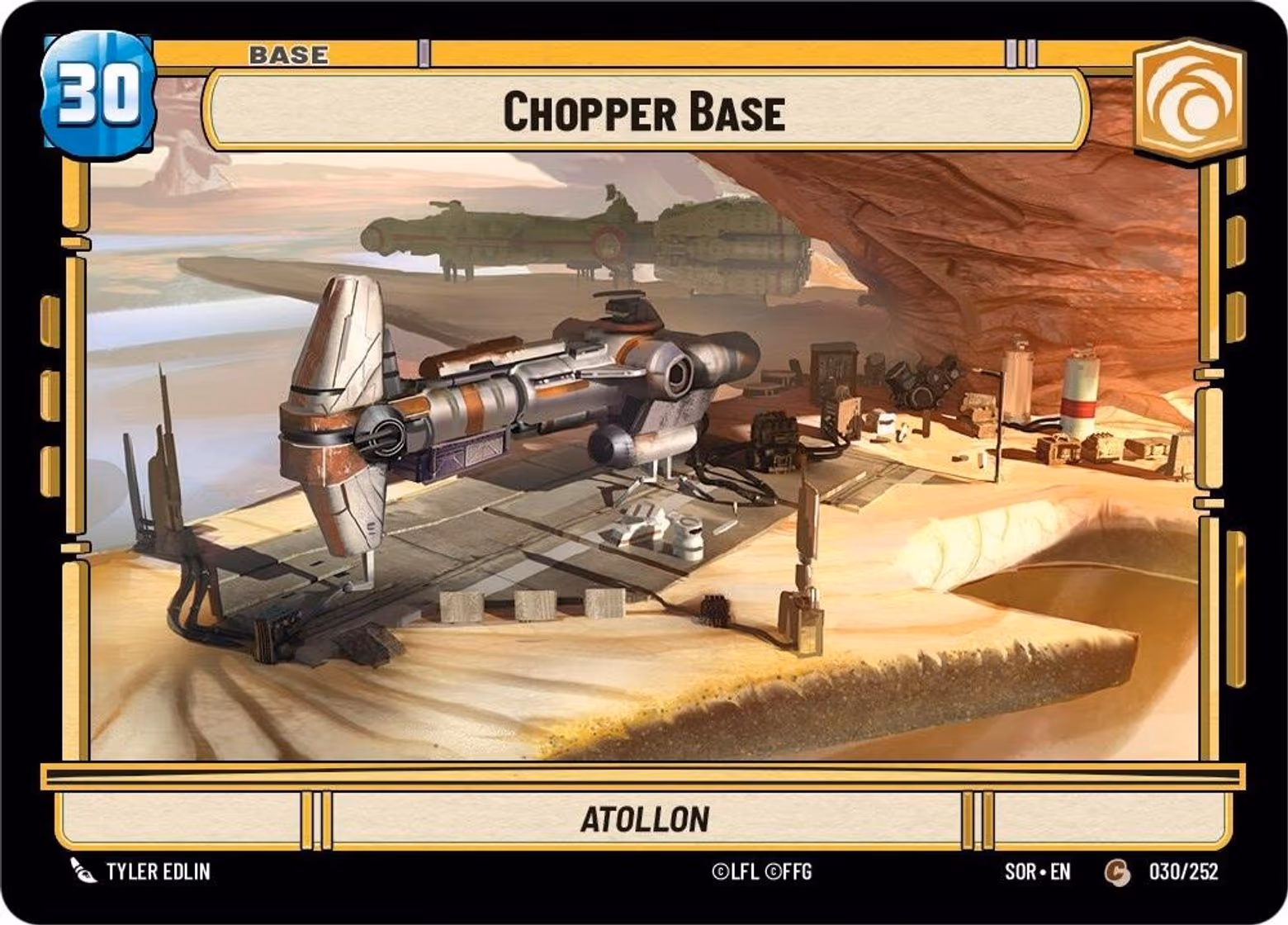 Chopper Base - Atollon SOR-030 Star Wars Unlimited card