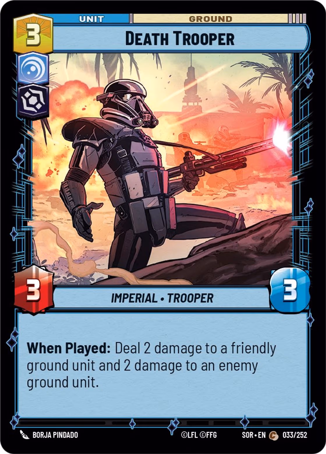 Death Trooper SOR-033 Star Wars Unlimited card