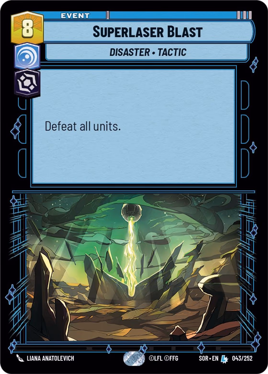 Superlaser Blast SOR-043 Star Wars Unlimited card