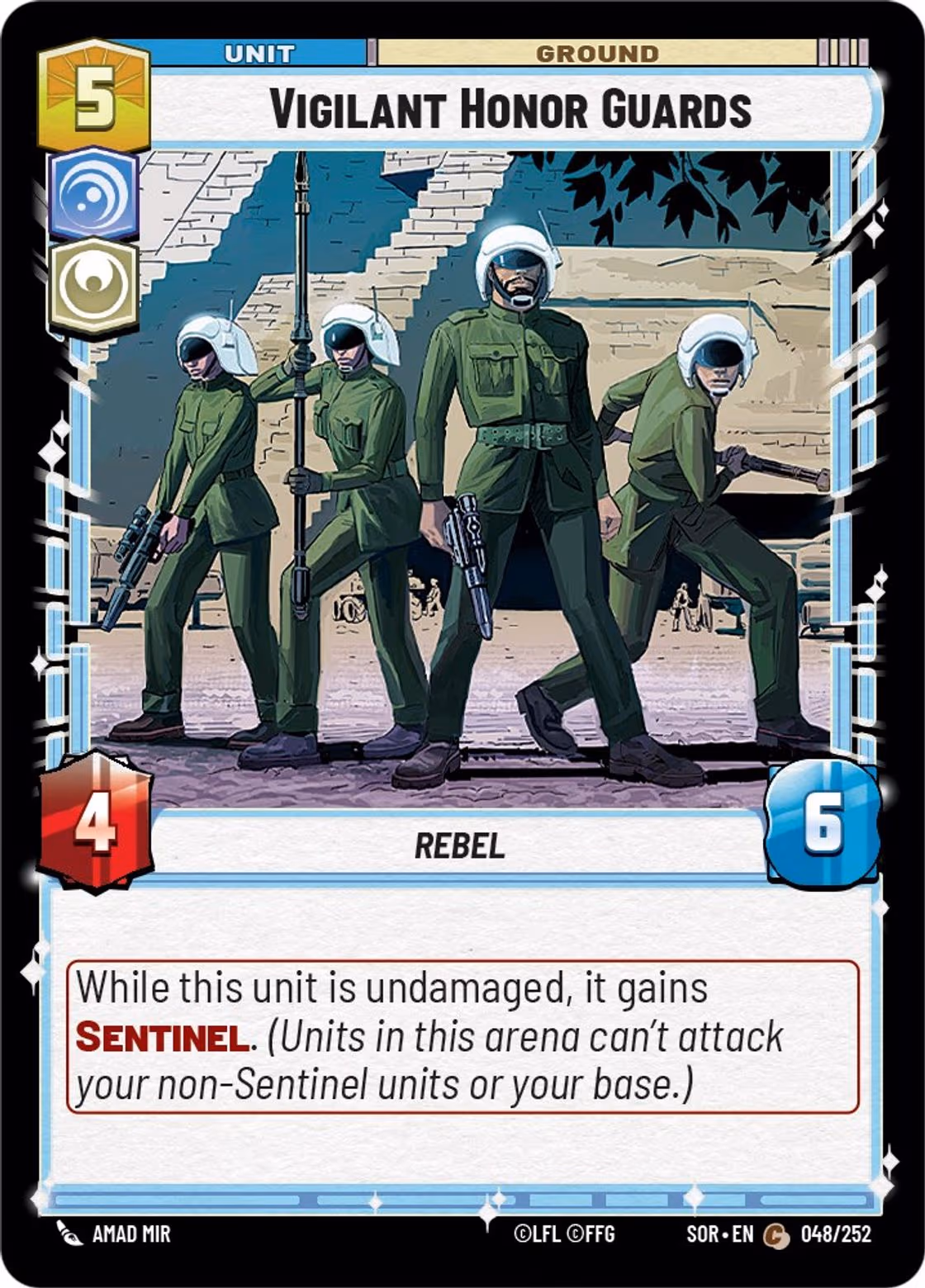 Vigilant Honor Guards SOR-048 Star Wars Unlimited card