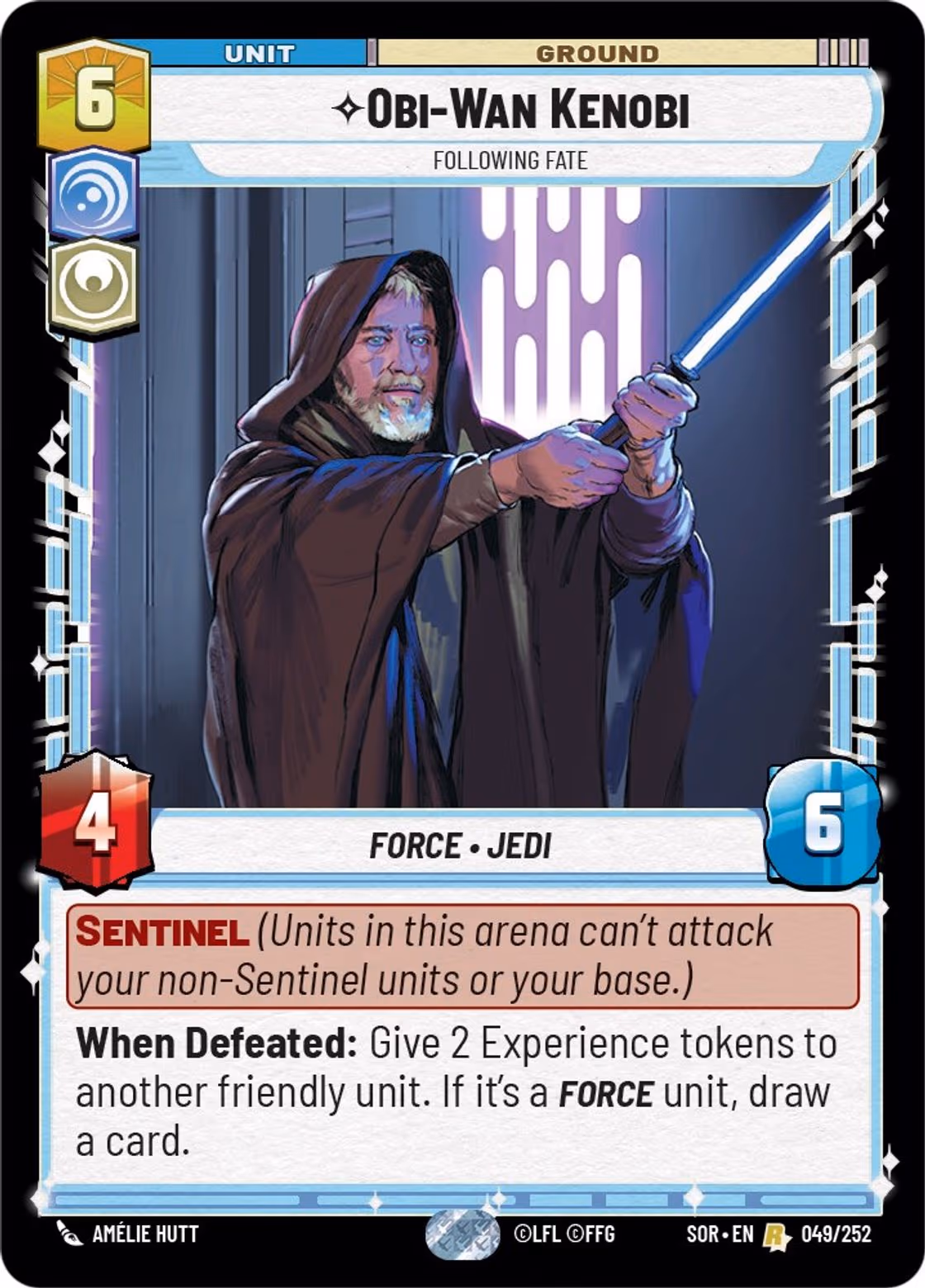 Obi-Wan Kenobi - Following Fate SOR-049 Star Wars Unlimited card