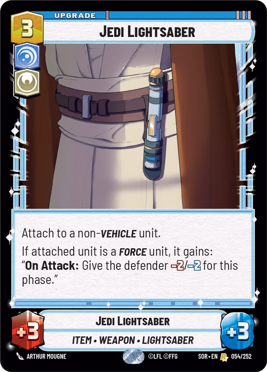 Jedi Lightsaber SOR-054 Star Wars Unlimited card