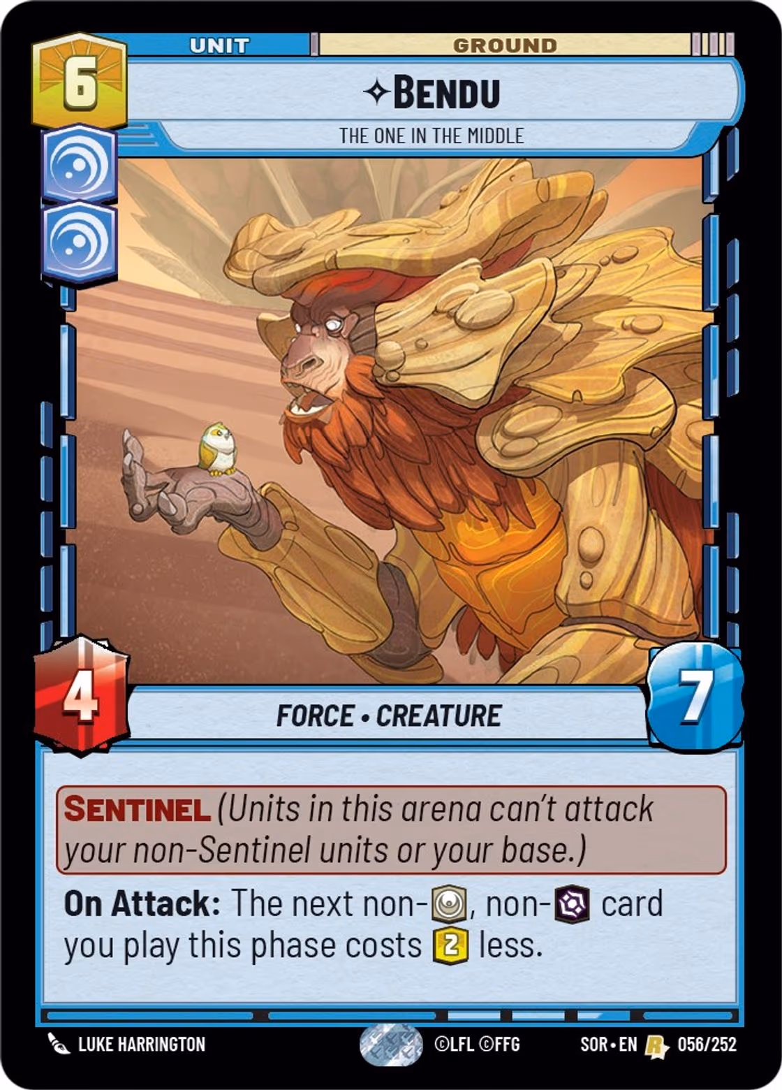 Bendu - The One in the Middle SOR-056 Star Wars Unlimited card