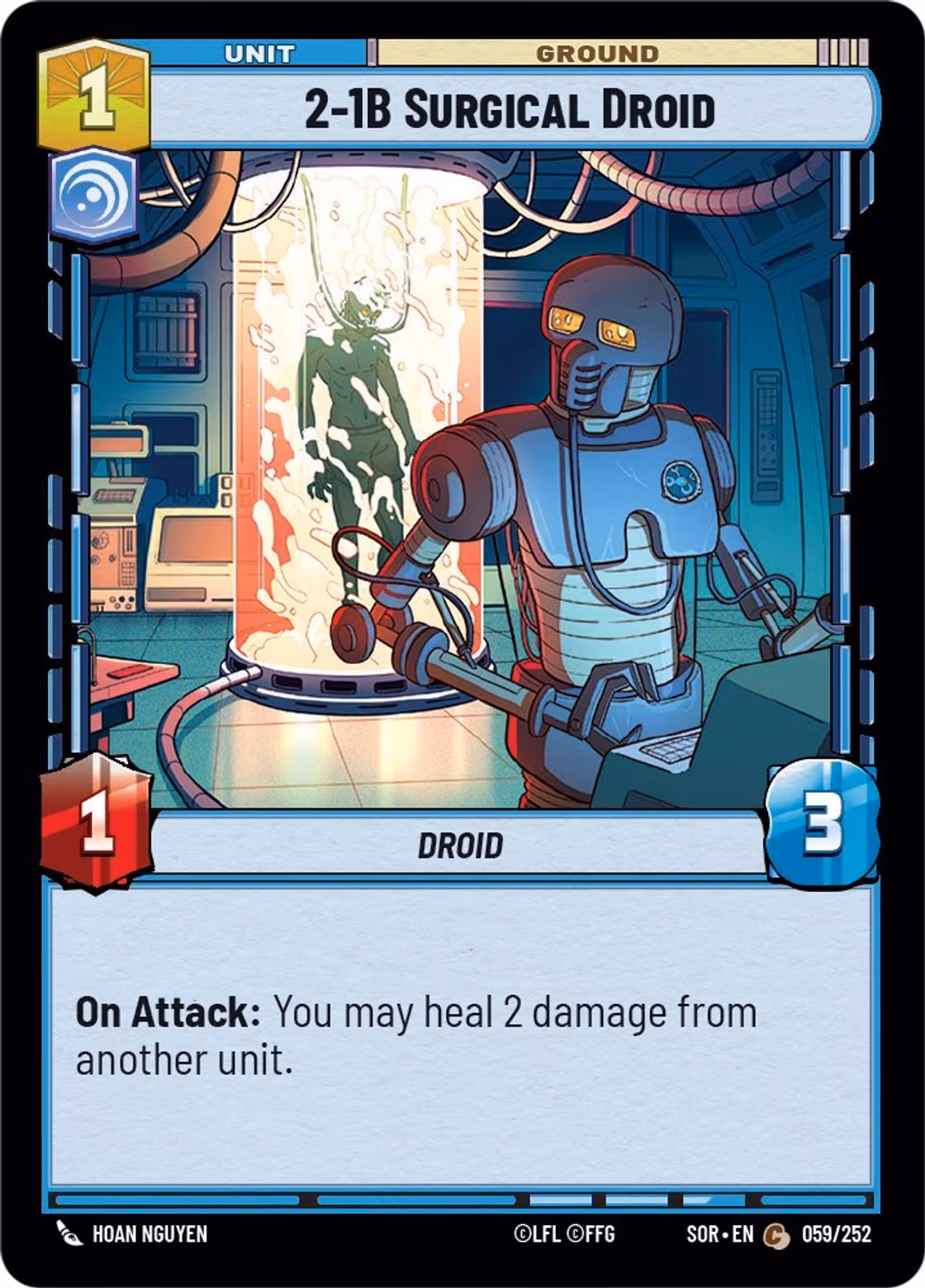 2-1B Surgical Droid SOR-059 Star Wars Unlimited card