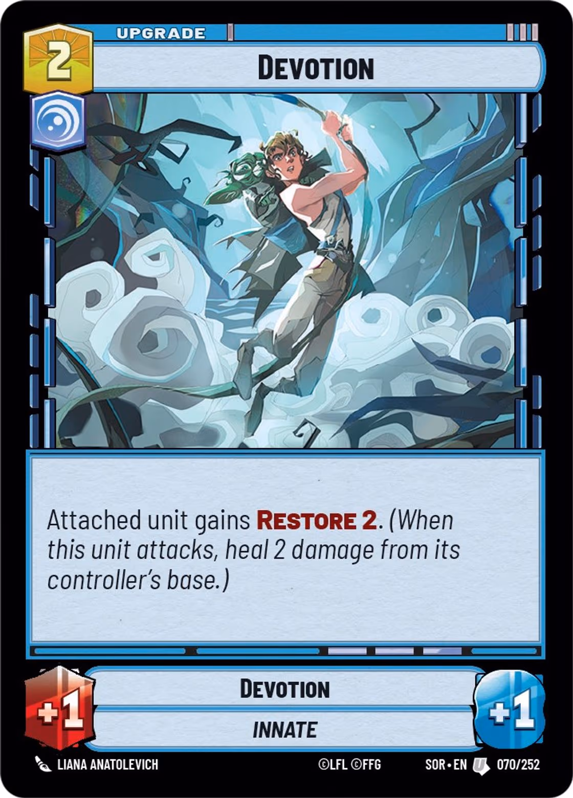 Devotion SOR-070 Star Wars Unlimited card