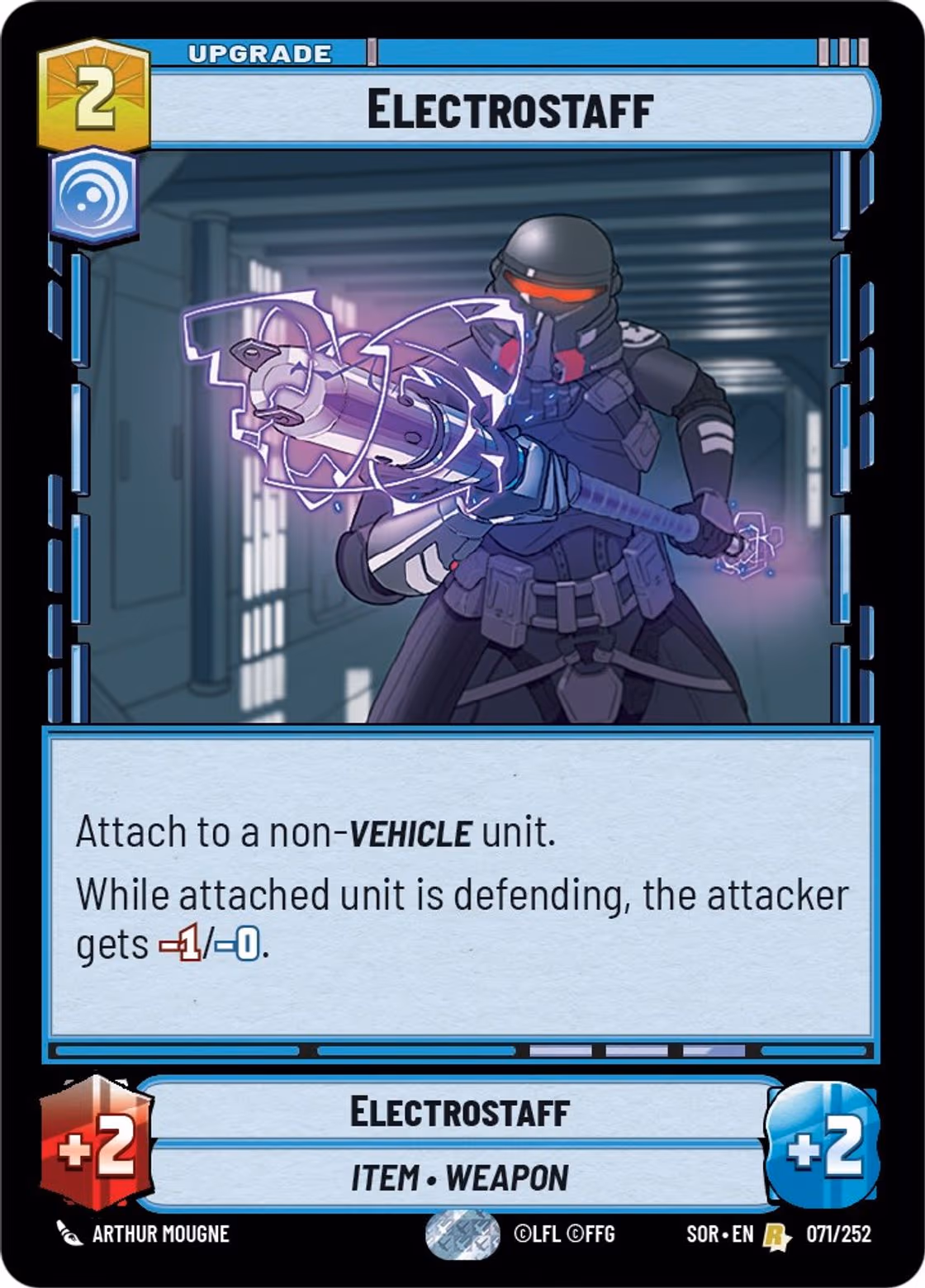 Electrostaff SOR-071 Star Wars Unlimited card