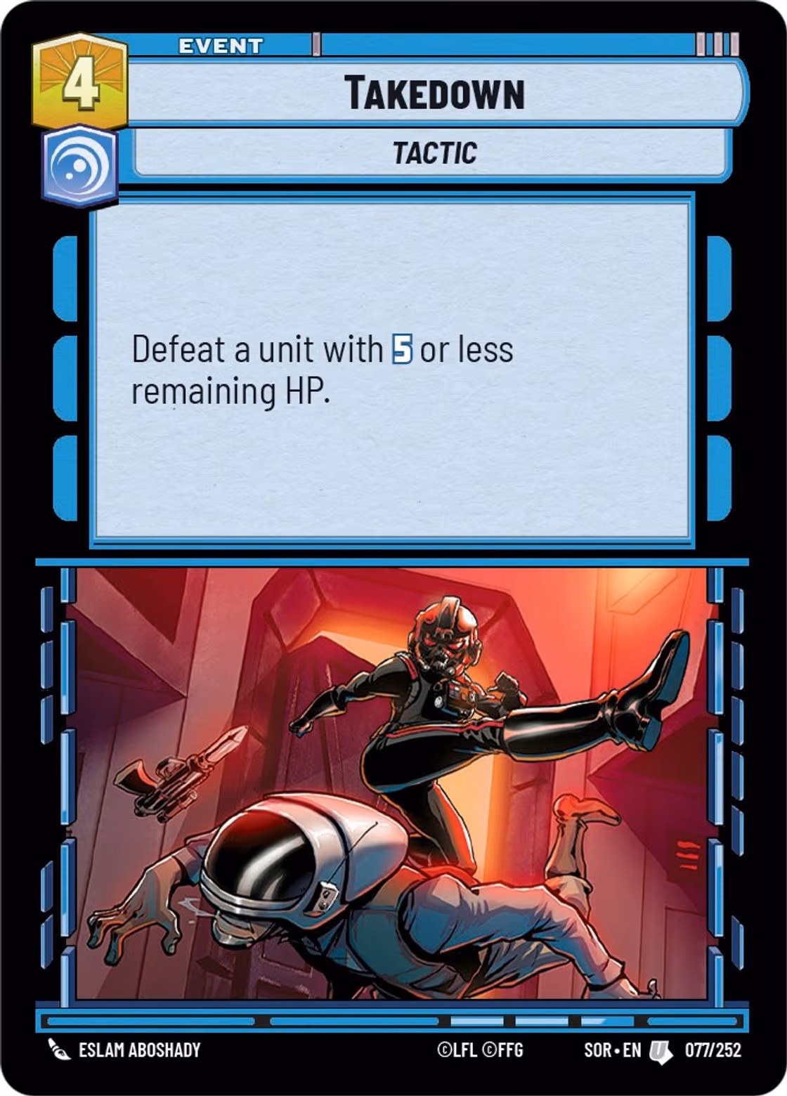 Takedown SOR-077 Star Wars Unlimited card