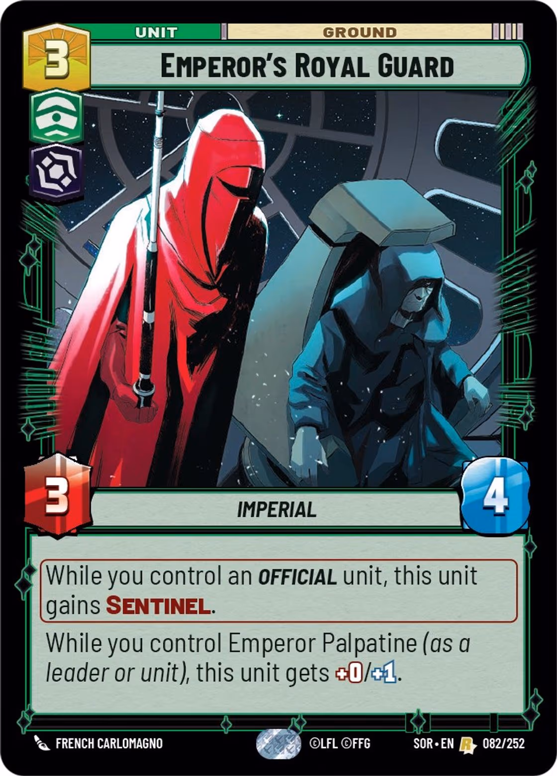 Emperor's Royal Guard SOR-082 Star Wars Unlimited card