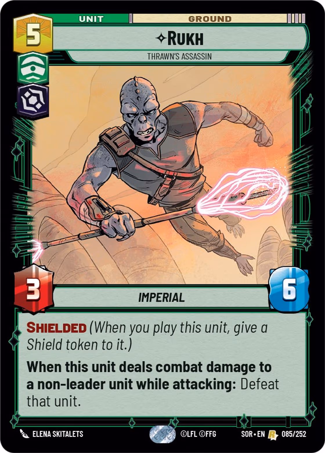 Rukh - Thrawn's Assassin SOR-085 Star Wars Unlimited card