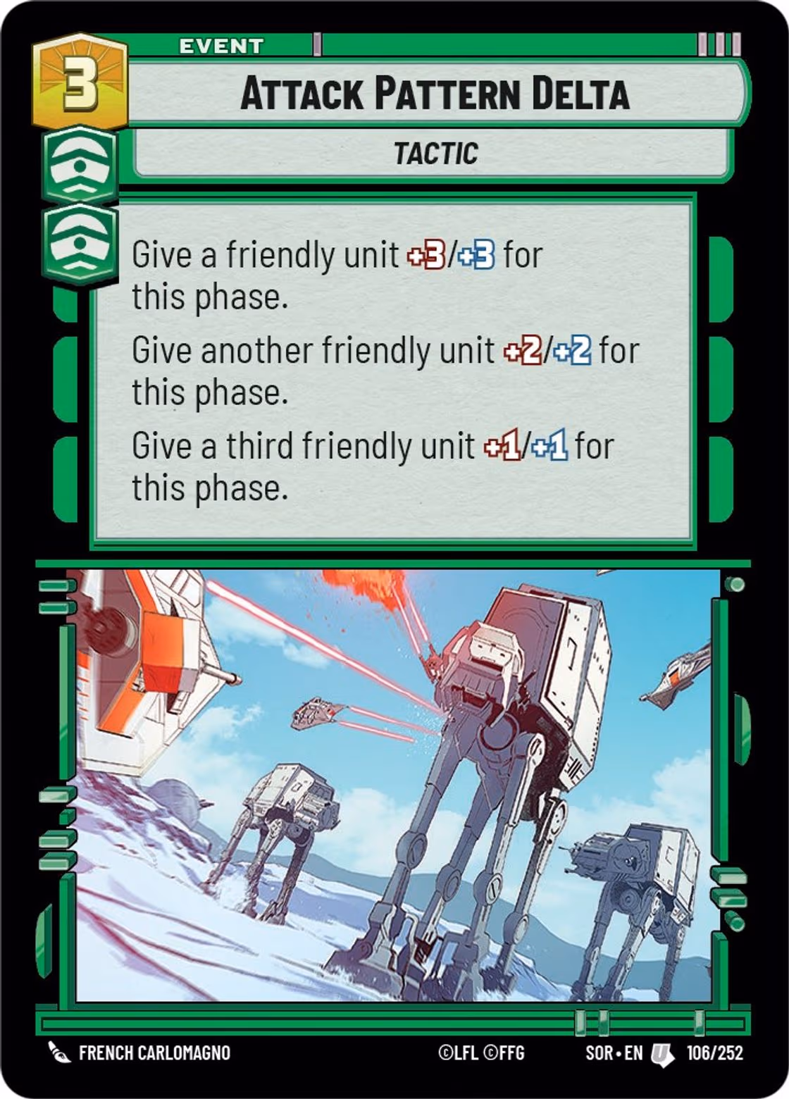 Attack Pattern Delta SOR-106 Star Wars Unlimited card