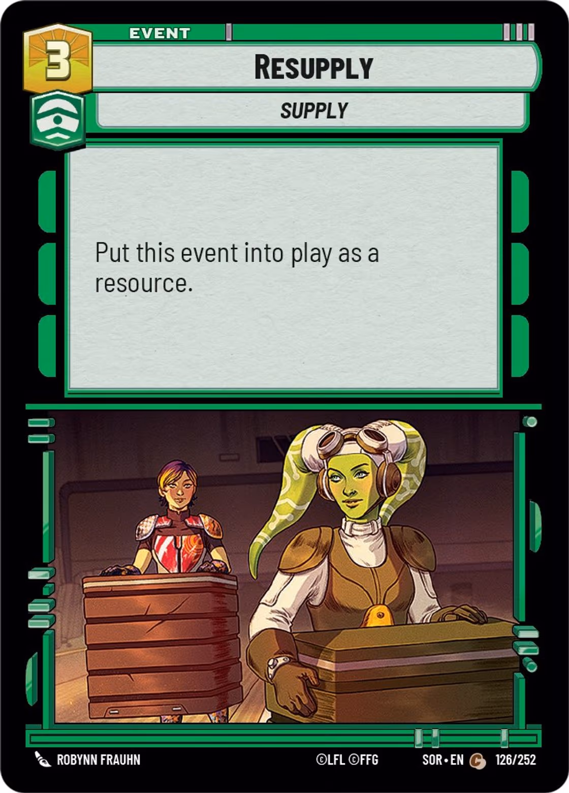 Resupply SOR-126 Star Wars Unlimited card