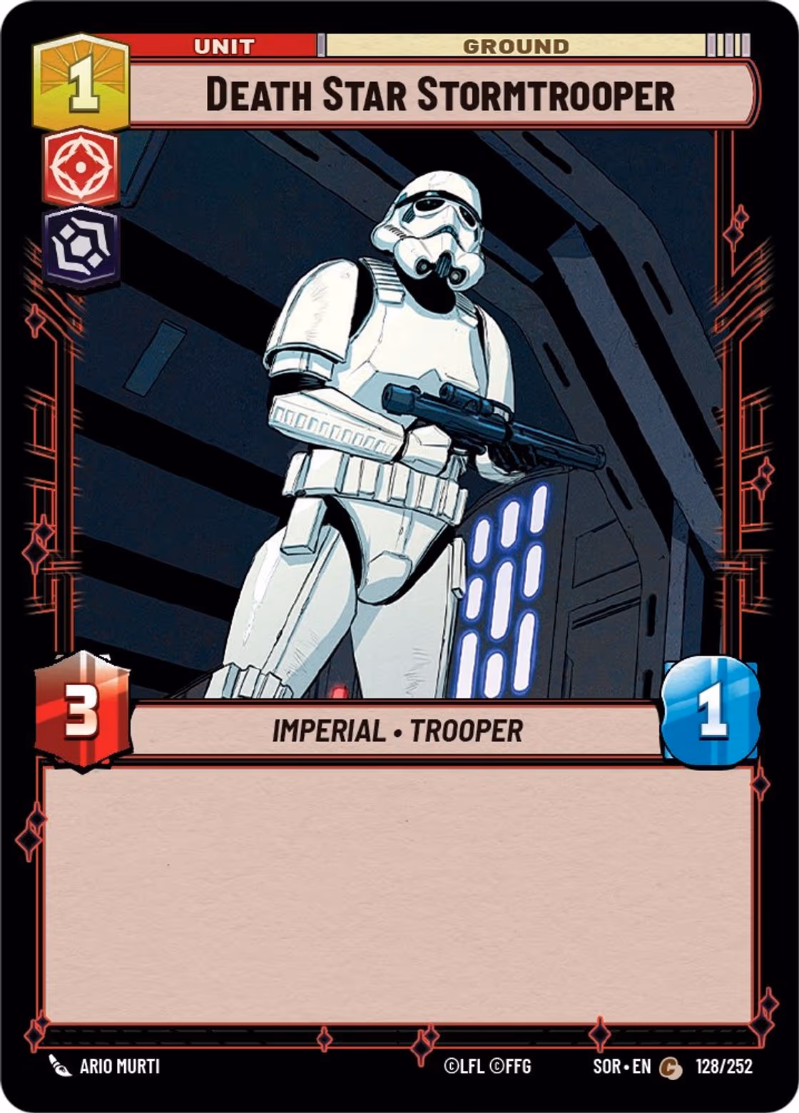 Death Star Stormtrooper SOR-128 Star Wars Unlimited card