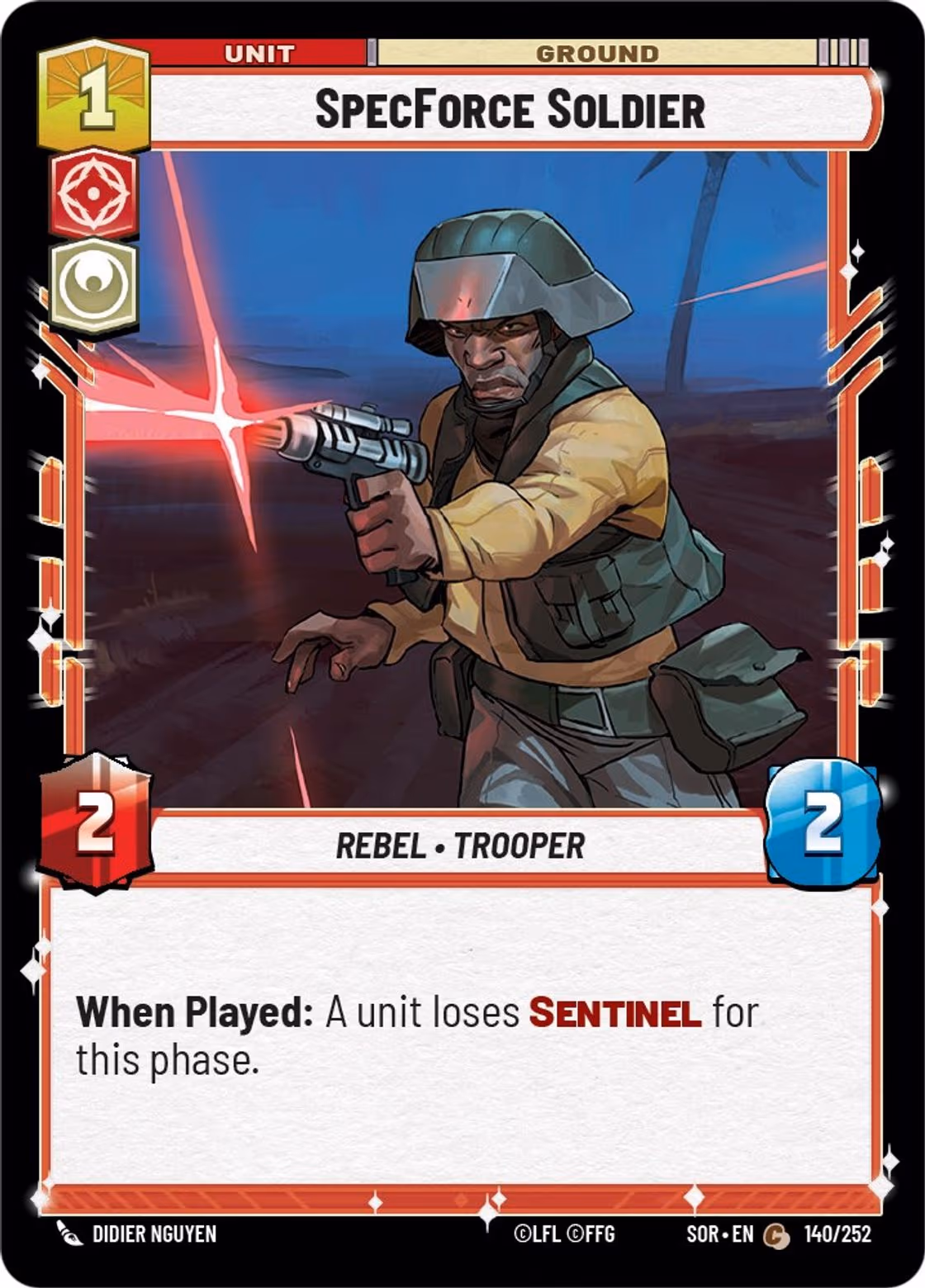 SpecForce Soldier SOR-140 Star Wars Unlimited card
